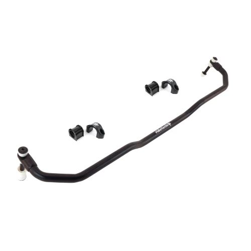 A black Front Sway Bar | 1967-1969 Camaro / Firebird and 1968-1974 Nova for a car.