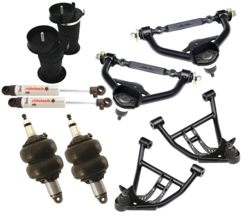 A Complete Air Suspension System | 1991-1996 GM B-Body for a black car.