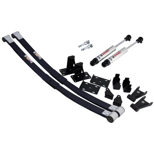 A Composite Leaf Spring and HQ Shock Kit, 6" Drop | 1973-1987 C10 for a Jeep Wrangler.