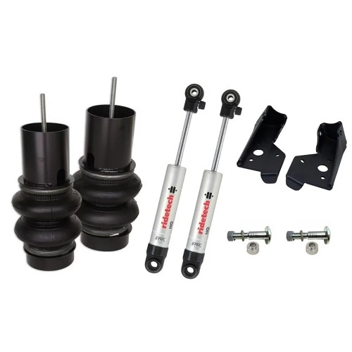 A Front CoolRide Air Spring and Shock Kit | 1988-1998 C1500 with stock arms for a car.