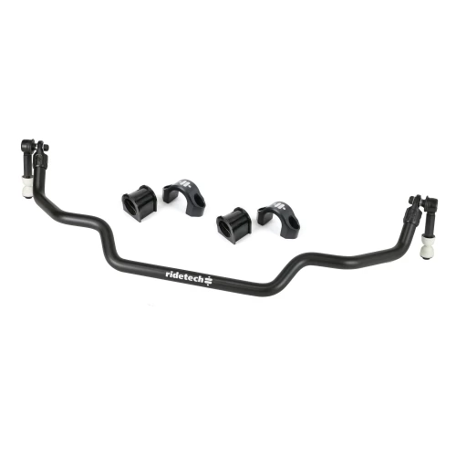 A black Front Sway Bar | 1961-1965 Falcon with stock arms for a samsung gt-r.