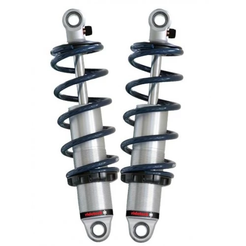 A pair of Rear HQ Coil-Overs | 1962-1967 Chevy II Nova with Ridetech 4-Link on a white background.