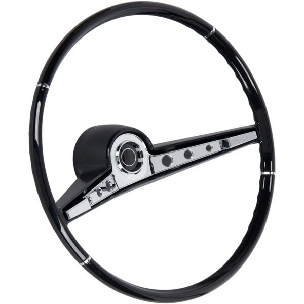A 1962 Chevy Impala 15" steering wheel on a white background.