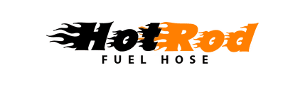 Hot rod fuel hose logo for Beards and Bowties Garage.