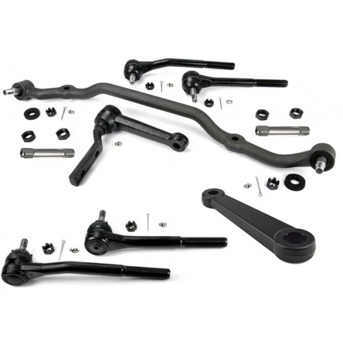 A black Steering Linkage Kit | 1970-1981 Camaro with Power Steering for a car.