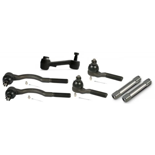 A Steering Linkage Kit | 1964-1966 Mustang with OE Manual Steering or Power Conversion set of black tie rods and ball joints.