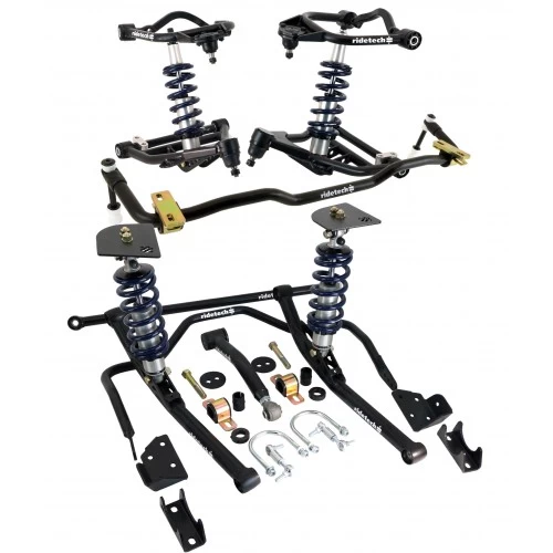 A Complete Coil-Over Suspension System for a car with springs and springs.