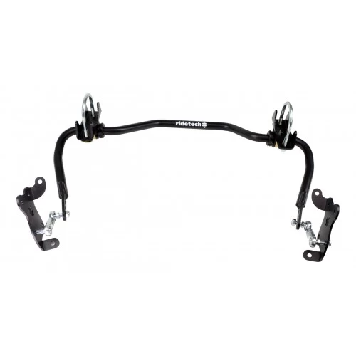 A rear Sway Bar | Adjustable Rate | 1958-1964 Impala for a black car.