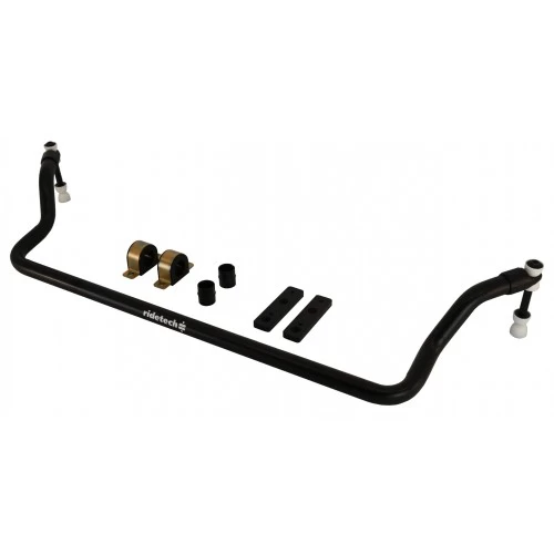 A Front Sway Bar | 1968-1972 GM A-Body for a black car.