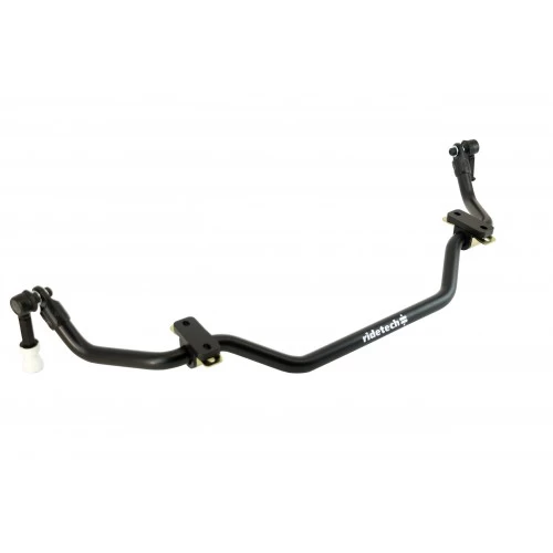 A black Front Sway Bar | 1967-1970 Mustang and Cougar for the front of a car.