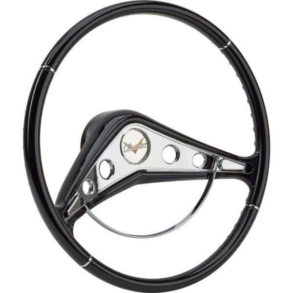A 1958-60 Chevy Impala 15" steering wheel on a white background.